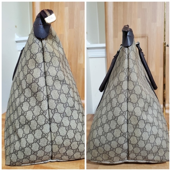 GUCCI GG Supreme Monogram Large Joy Tote Bag Brown - Picture 8 of 11